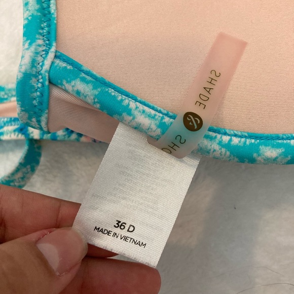 Target Blue Tie-Dye Design Bikini Top - Picture 3 of 3